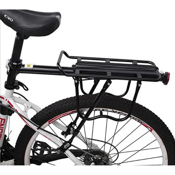 Adjustable Aluminum Bike Rear Rack Carrier with Reflectors, 100kg ...