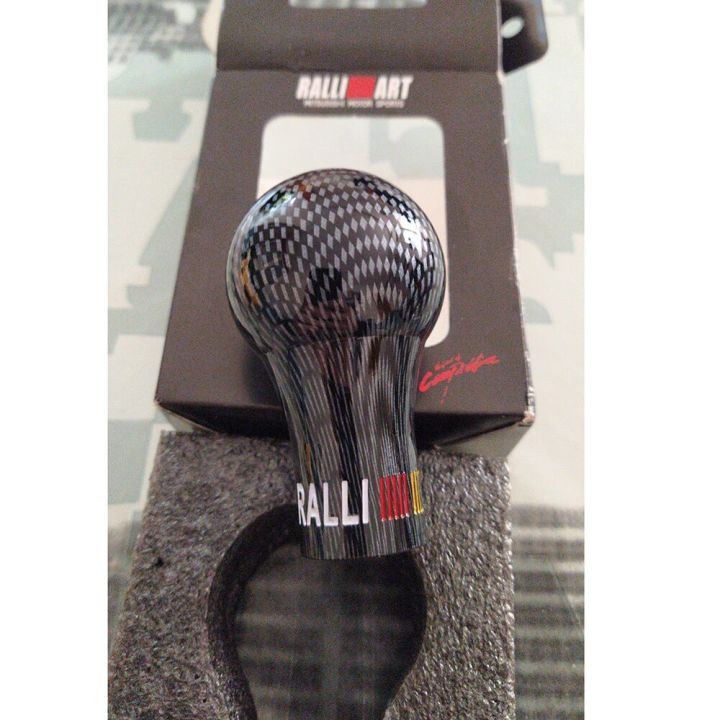 Ralliart%20Carbon%20Look%20Manual%20Transmission%20Gear%20Shift%20Knob%20Shifter%20Lever%20Head%20For%20Mitsubishi-black%20-%20Image%206