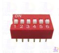3Pcs 6 Position DIP Switch 2.54mm Pitch Horizontal DIP Switch Six Positions Piano Type Dial DIP Slide Switch For Electronics Circuit PCB. 