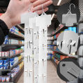 1/10pcs Food Storage Hanging Strips With Hooks Universal Convenience Store Shelf Plastic Hanger Hook Merchandising Strips.
