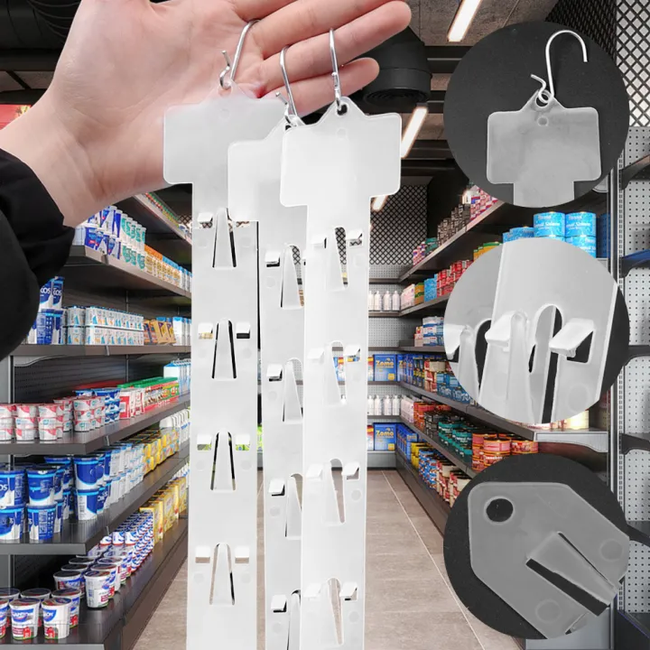 1/10pcs%20Food%20Storage%20Hanging%20Strips%20With%20Hooks%20Universal%20Convenience%20Store%20Shelf%20Plastic%20Hanger%20Hook%20Merchandising%20Strips%20-%20Image%204