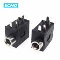 2Pcs- PCB Mount 3.5mm 5Pin Socket PJ325 for Headphone Stereo Jack Audio Video Connector Black. 