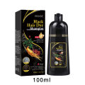 100ml/500ml Hair Dye Shampoo 3in1 Darkening Hairs Instant Gray To Black Polygonum Multiflorum Natural Coloing Cover for Women. 