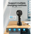 GAIATOP Mini Fan USB Rechargeable Portable Fan Handheld Fan 3 Speed Personal Small Pocket Fan with Base for Indoor Outdoor.