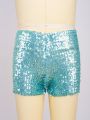 Big Girls Sequin Dance Shorts Kids Boys Shiny Shorts Birthday Gift Party Fashion Outfit Girls Toddler Sequin Pants Costume.