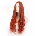 VDFD Ginger Orange Wig Long Curly Cosplay Good Wig Big Wave Party Fake Hair Chemical Wigs with Curly Hair.