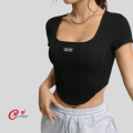 Trendy Cotton Crop Top Blouse for Women - Comfortable and Stylish.