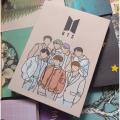 BTS 7 members NOTEBOOK (120 PAGES, 7.5"/5.5"SIZE). 