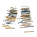 300PCS 1/4W 1% Carbon Film Resistors Kit 10 to 1M Ohm 30 Values Metal Resistors with Individually Labeled. 