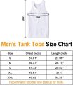 RAISEVERN Men's Tank Tops Summer Sleeveless Tee Cool Workout T-Shirts Fitness Vest Athletic Undershirts.