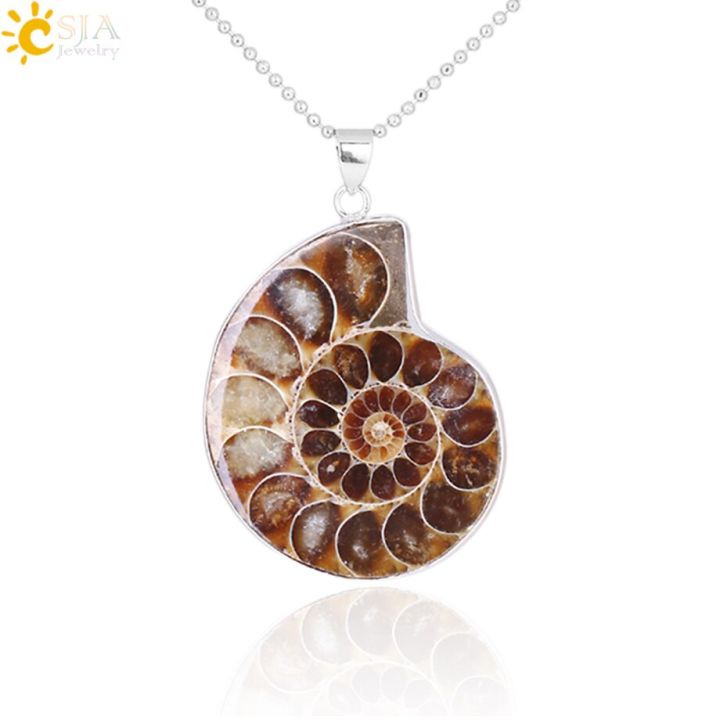 %E3%80%90HOT%20SALE%E3%80%91%20Natural%20Stones%20Pendants%20Ammonite%20Fossils%20Seashell%20Snail%20Ocean%20Reliquiae%20Conch%20Animal%20Necklace%20Statement%20Men%20Jewellery%20E252%20-%20Image%205