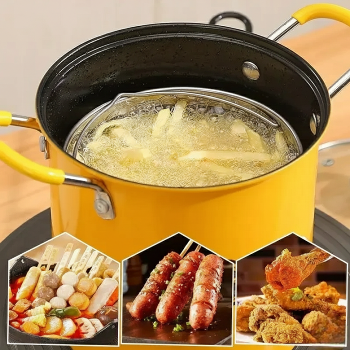 2L Multifunctional Heat-resistant Deep Fryer