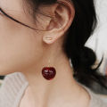 1 Pair Cute Simulation Red Cherry Gold Color Fruit Stud Earrings Women Girl Gift Simple Drop Female Fashion Jewelry Accessories. 