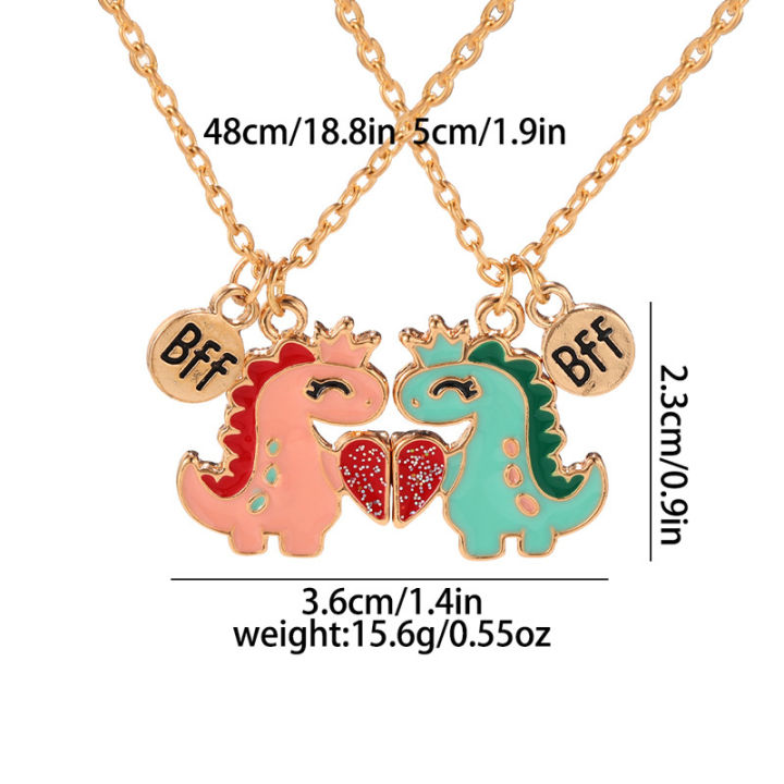 Pair%20Of%20Little%20Dinosaur%20Pendant%20Necklaces%20BFF%20LOVERS%20Heart%20Patchwork%20Necklace%20Podazz%20-%20Image%208