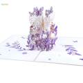 3D Greeting Card Paper Card for Valentines Day Mother's Day Engagement. 
