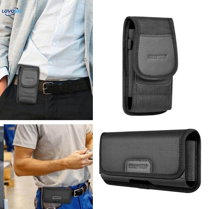 Cell%20Phone%20Nylon%20Protective%20Case%20Waist%20Bag%20Shockproof%20Outdoor%20Accessories%20Black%20-%20Image%205
