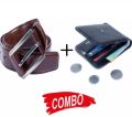 Multicolour High Quality Artificial Leather Belt And Wallet Combo For Men - Belt.