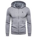 Autumn Winter Cotton Hoodied Mens Sweatshirts Solid Hoody Fleece Thick Hoodies Men Sportswear Zipper Sweatshirts Men. 