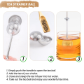 Tea Strainer Ball Shape Mesh Tea Filter Reusable Tea Bag Tea Tool. 