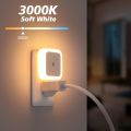 Night Light/Dim Light Plug-in LED with Smart Sensor Automatic turn On for Any room like Hallway, Kitchen, Bedroom, Kids Room, Stairs, Washroom | 3 Colors Available | Imported | Best Quality Led Night Light | Home Use, Office Use. 