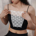 Single/double Layer Lace Privacy Cleavage Cover Mock Camisole Invisible Bra Anti Peep Wrapped Chest Overlay Modesty Panel. 