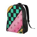 Customized Demon Slayer Kimetsu No Yaiba Backpack for Women Men Water Resistant School College Anime Manga Bag Print Bookbag. 