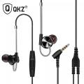 QKZ DM10 Metallic Stereo In-Ear Earphone With Microphone (Original). 