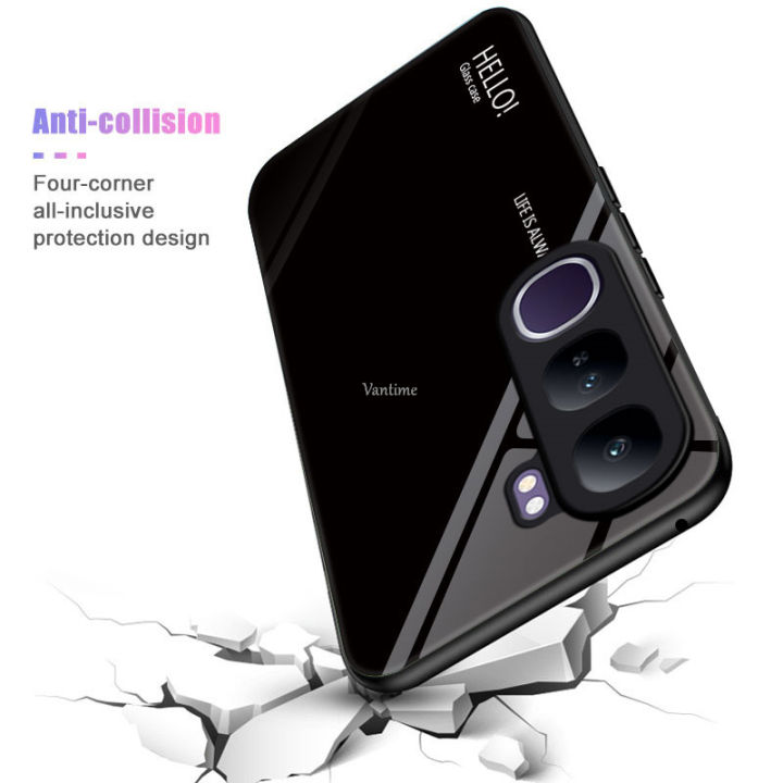 Vantime%20for%20vivo%20V40%20Lite%204G%20Case%20Gradient%20Phone%20Back%20Hard%20Glass%20Cover%20-%20Image%205
