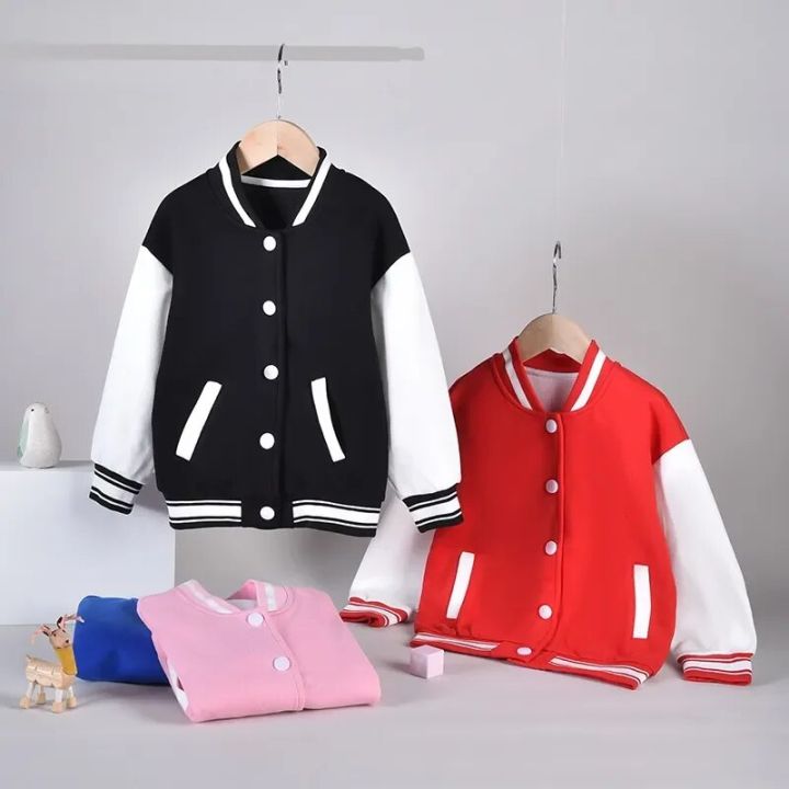 Boy%20Baseball%20Jacket%20Autumn%20Casual%20School%20Teens%20Girls%20Outerwear%202%20To%2015%20Y%20Unisex%20Toddlers%20Kids%20Clothes%20Loose%20Black%20Childrens%20Coat%20-%20Image%203
