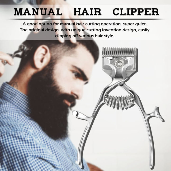 Barber%20Tools%20Hand%20Hair%20Clippers%20Manual%20Metal%20Portable%20Trimmer%20Cutter%20Super%20Silence%20for%20Adult%20Baby%20and%20Pet%20-%20Image%207