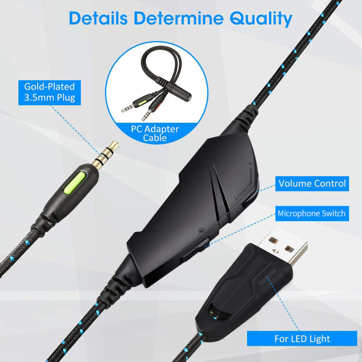 A1%20Wired%20Gaming%20Headset%20E-sports%20Headset%20with%2040mm%20Driver%20Unit%20Noise%20Reduction%20Microphone%20LED%20Light%20Ergonomic%20Gaming%20Headset%20-%20Image%204