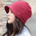 New Fashion Hat Women Solid Casual Plait India Hat Muslim Ruffle Cancer Chemo Hat Beanie Scarf Turban Head Wrap Cap. 