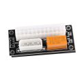 Dual PSU Power Supply Sync Adapter Add2Psu ATX 24Pin to 4Pin Molex Synchronous Connector Riser Cable Miner Mining. 