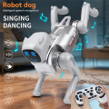 Mechanical Dog RC Robot 2.4G Intelligent Voice Dialogue Cute Expression Light APP Remote Control Programmable.