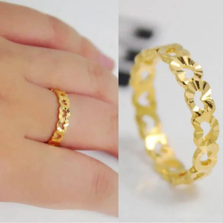 Golden%20Color%20Notched%20Finger%20Ring%20For%20Women%20-%20Finger%20Ring%202pcs%20-%20Image%203