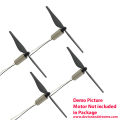 Coreless Motor 76mm or 56mm or 30mm ABS Blades (2 CW & 2 CCW). 