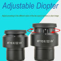 Optical Lens Eyepiece 2PCS Aluminum Alloy Body Microscope Eyepieces for Object Observation. 