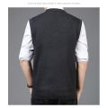Men's Sweater Vest Winter Fashion V-Neck Short Slim Fit Sweater Solid Color Sleeveless Sweater Waistcoat Male's Clothes C73.