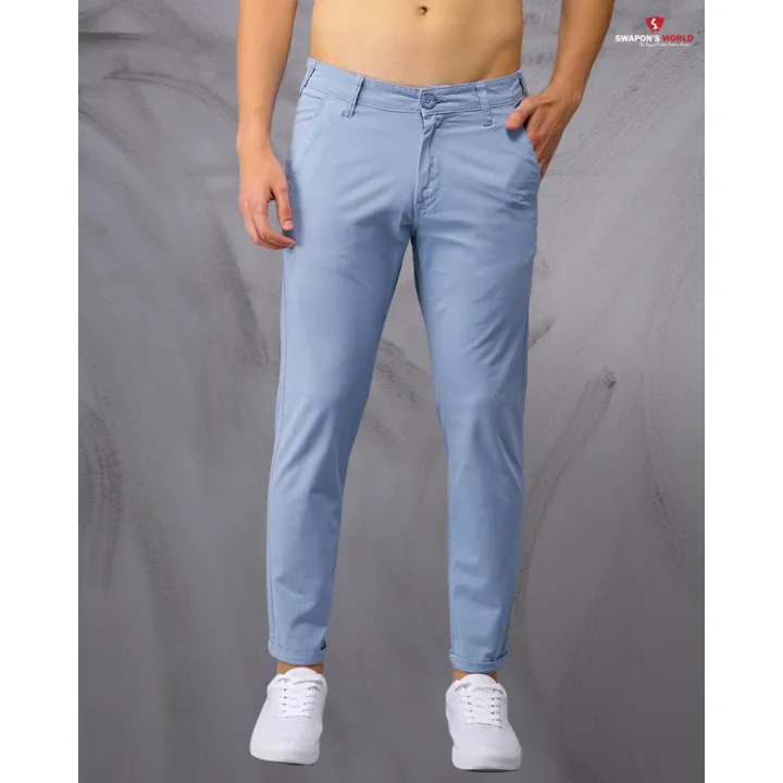 Stylish%20Regular%20Slim%20Gabardine%20Pants%20For%20Men%20-%20Image%202