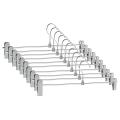 Pant Hangers,Skirt Hangers with Clips Space Saving,Adjustable Clips Hangers Clothes Hangers for Pants. 