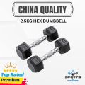 2.5kg Hex Dumbbell 2 pcs - Sports & Fitness. 