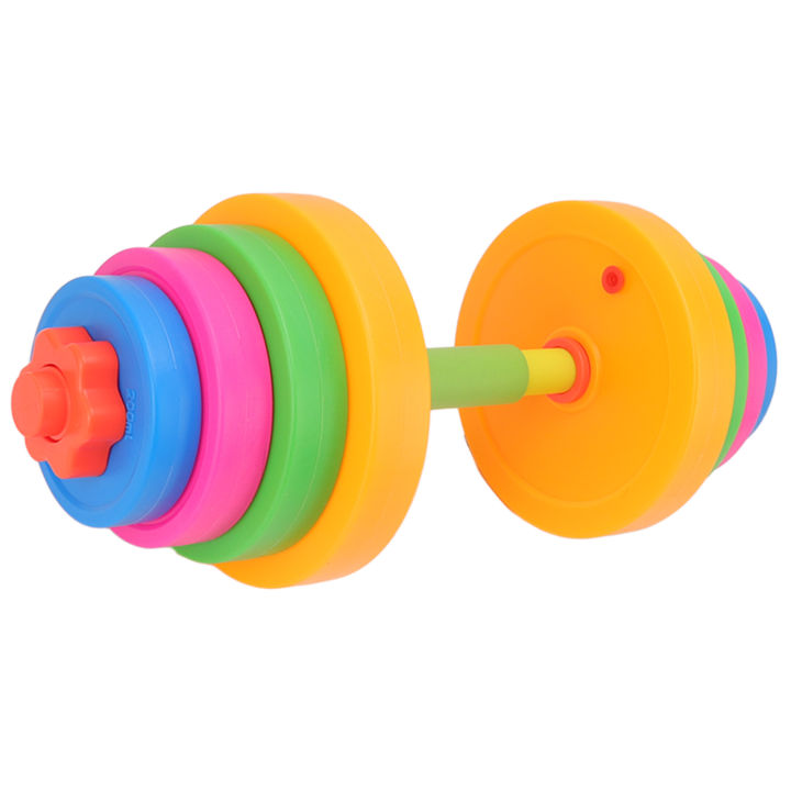 Dumbbell Toy, Plastic Improve Motor Skills Kids Dumbbell Toy for Home