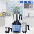 PHILIPS Mixer Grinder 800 W Mixer Grinder (HL7773 | 3 Jars | SKY BLUE, Navy Blue).