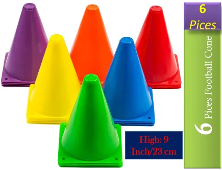 6%20PCS%20Multi-function%20Safety%20Agility%20Cone%20for%20Football%20Soccer%20Sports%20Field%20Practice%20Drill%20Marking%20-%20Multicolor%20-%20Image%202