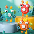 Crab Sensory Toys Fine Motor Skills Puzzle Stacking Toys BPA Free Early Educational Toy Cognitive Development for Kids Children MuXiaRe.