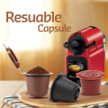 9 Pcs Refillable Reusable Espresso Capsule for Nespresso Coffee Machine Reusable Capsule Refill Empty Capsule. 