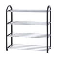 Stackable Shoe rack Durable Home/Dorm/Balcony 4-tier Organizer Multifunctional Removable assembly Storage shelf for Bedroom Closet Entryway Students Shoe storage. 