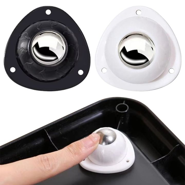 4Pcs/set Durable Self Adhesive Caster Wheel Mini Mute Heavy Duty Moving Furniture Casters 360 Swivel Plastic Rolling Pulley For Furniture