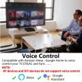 Tuya WiFi IR Universal Remote Controller All-in-One Wireless Controller Infrared Controller Compatible with Alexa Google Home Voice Control-black. 