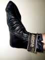 Black Color Azhar / Baraka Leather Zipper Socks For Men And Women - Socks.